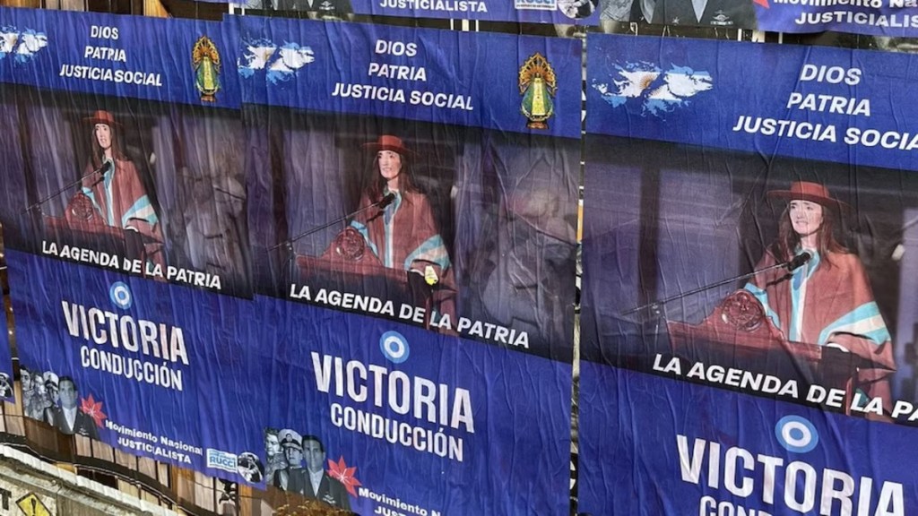 “Victoria conducción”: los afiches que despertaron polémica y tensaron la relación entre Milei y Villarruel