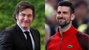 Milei recibió a Novak Djokovic en la Quinta de&nbsp;Olivos