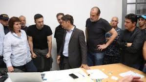 La foto de Axel Kicillof junto a Patricia Bullrich y Luis Petri tras el trágico temporal en Bahía&nbsp;Blanca