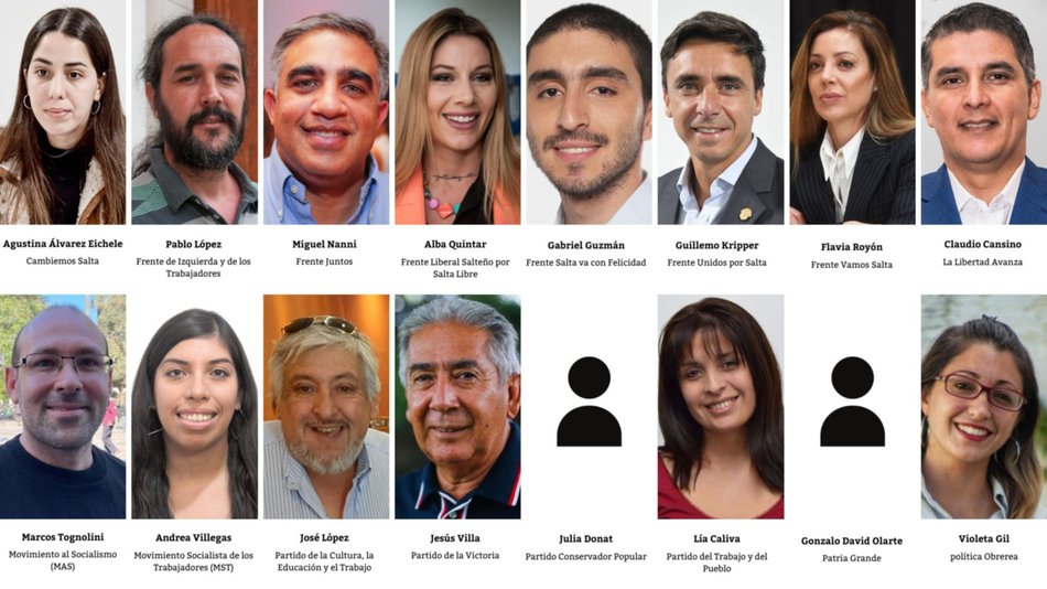 Elecciones legislativas en Salta: mirá la lista de candidatos, con caras nuevas, para la Cámara de Diputados
