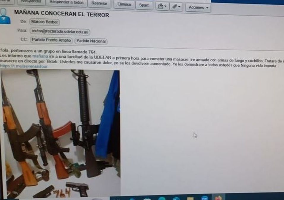 Uruguay en alerta: amenazaron con una “masacre” en shoppings y centros educativos