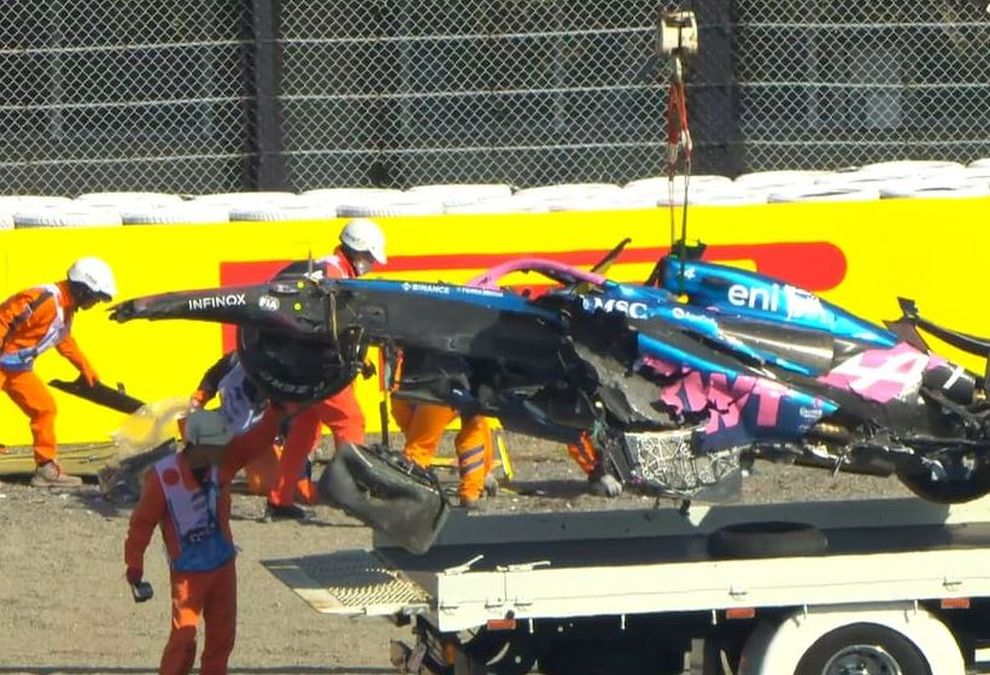 Fórmula 1: Doohan sufrió un terrible choque en la previa al GP de&nbsp;Japón