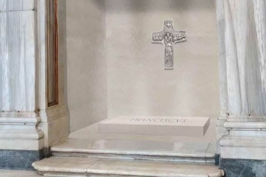 El Vaticano difundió la primera foto de la tumba donde descansarán los restos del papa Francisco