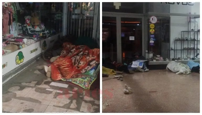 Con térmicas de 3º, colapsó el Hogar de Noche y decenas de personas durmieron en la&nbsp;calle