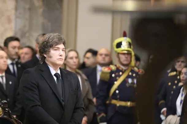 Milei le negó el saludo a Victoria Villarruel y a Jorge Macri en el&nbsp;Tedeum