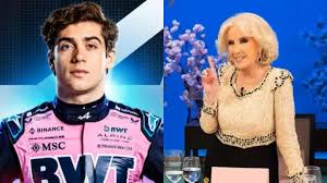 Mirtha Legrand y Franco Colapinto comparten un intercambio humorístico tras su regreso a&nbsp;F1