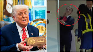 El polémico consejo de Donald Trump a Emmanuel Macron tras el manotazo de su esposa en el&nbsp;avión