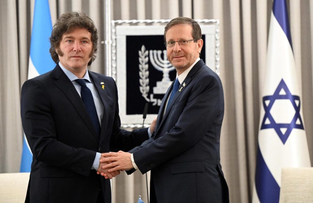 Gira internacional: Javier Milei se reunió con el presidente de&nbsp;Israel