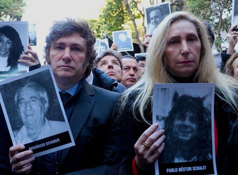 Con un fuerte operativo de seguridad, Milei participa en el acto por el aniversario del atentando a la&nbsp;AMIA