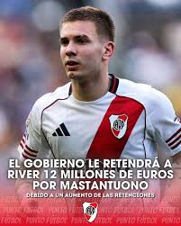El gobierno le retendrá a River 12 millones por la venta de&nbsp;Mastantuono