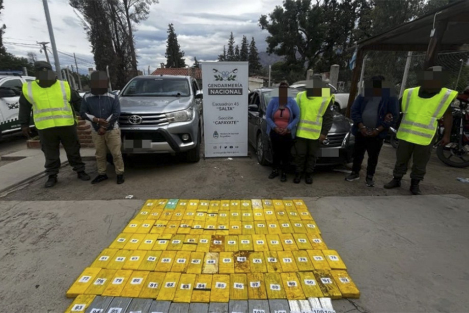 Salta: Condenan a ocho años de prisión a tres persona por transportar 105 kilos de&nbsp;cocaína