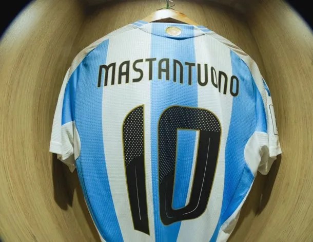 Bomba en la Selección Argentina: Franco Mastantuono hereda la mítica camiseta 10 de Lionel Messi