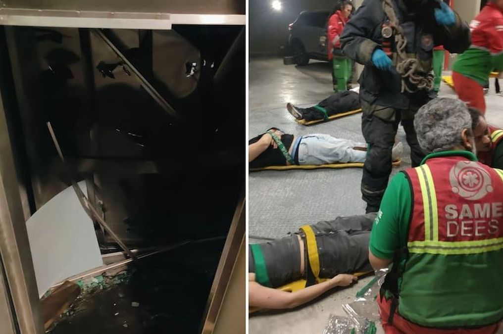 FOTOS | Cayó un ascensor en Palermo con 9 chicos adentro desde un séptimo&nbsp;piso