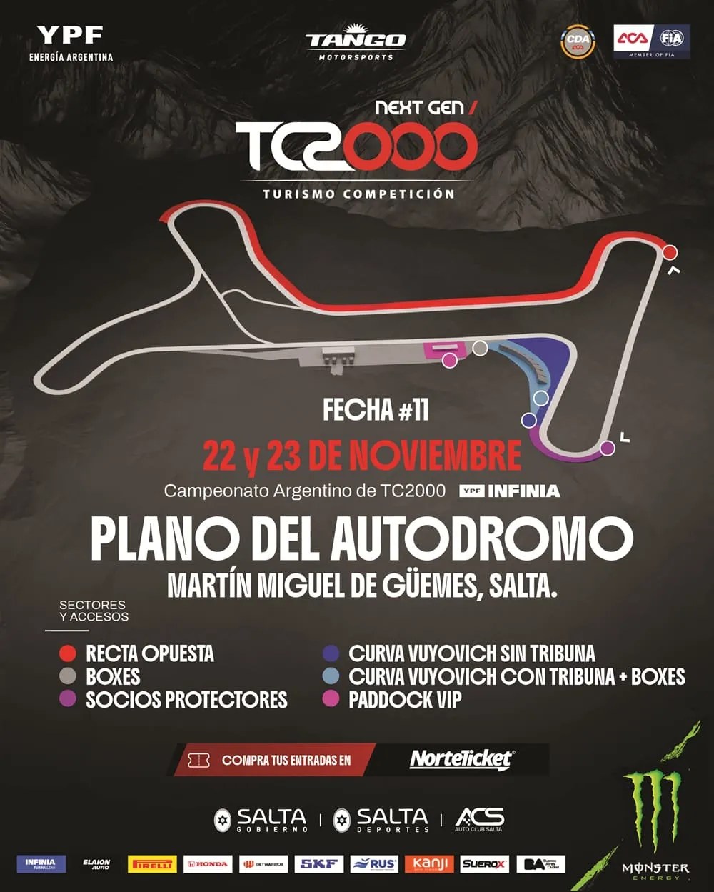 TC2000 en Salta: Mirá cuánto cuestan las entradas y qué sectores podés&nbsp;elegir