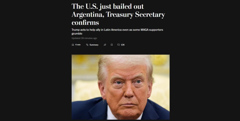 La reacción de los diarios del mundo al swap con Argentina: “Prestarle dinero es fácil, difícil es que lo devuelvan”