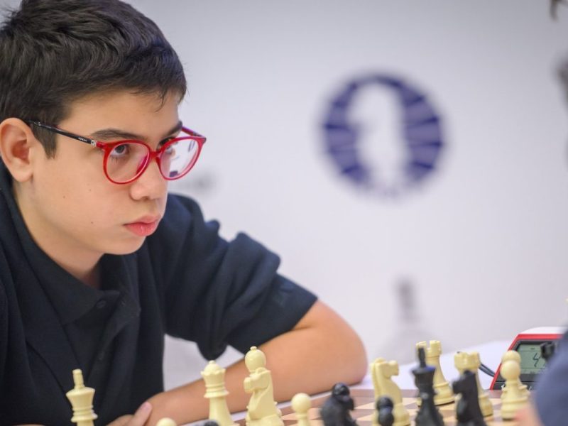 Perdió Faustino Oro y no pudo convertirse en el Gran Maestro más joven de la historia del&nbsp;ajedrez