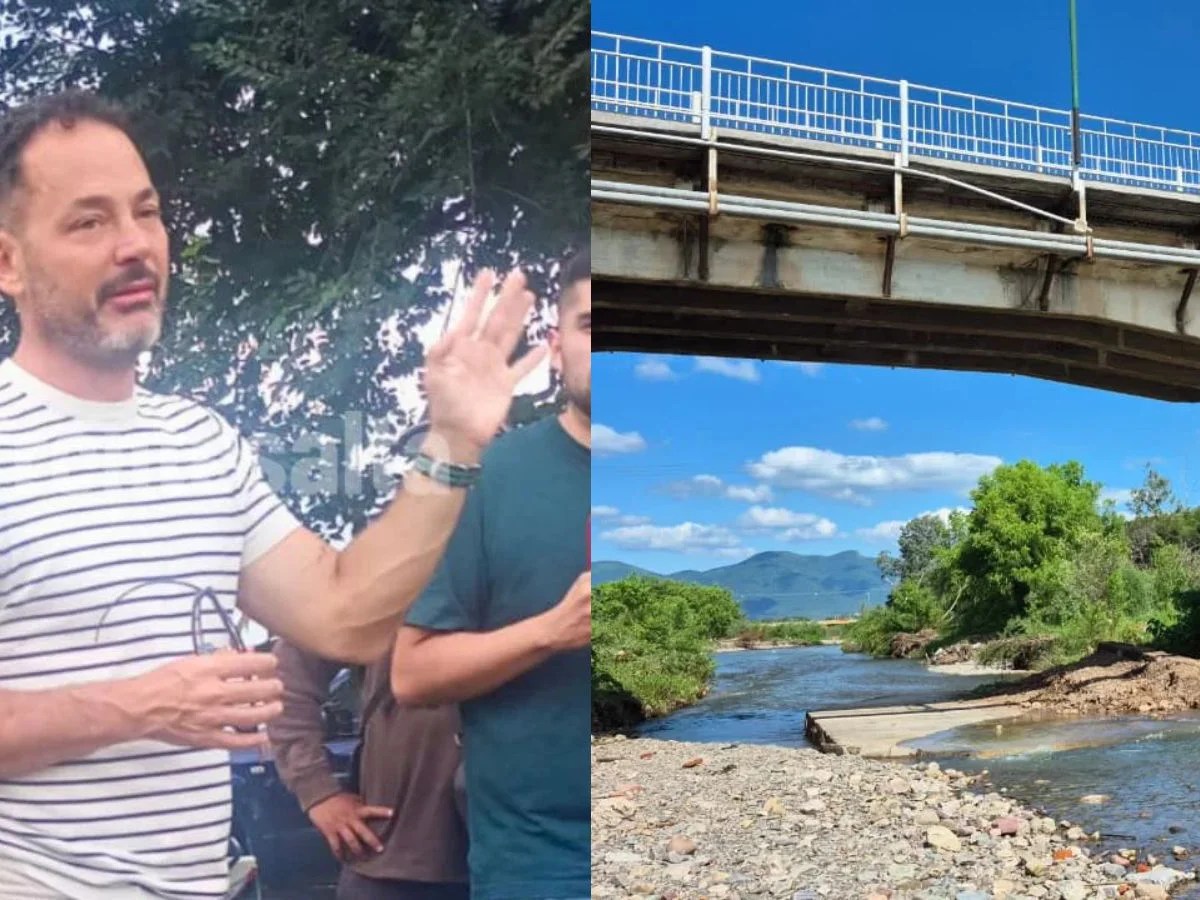 Santa Lucía: Durand prometió un puente “con las características que debió&nbsp;tener”