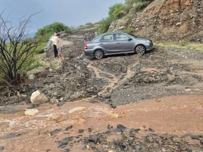 Valles Calchaquíes: Crecidas en la Ruta 40 dejan a turistas varados entre Cachi y&nbsp;Seclantás