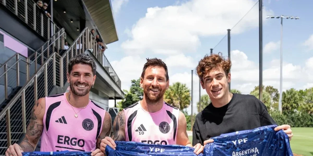 El crossover más esperado: Franco Colapinto se encontró con Lionel Messi en Miami