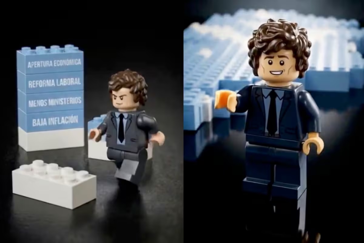 Javier Milei en versión lego: el video que difundió el Presidente por el Día del Trabajador